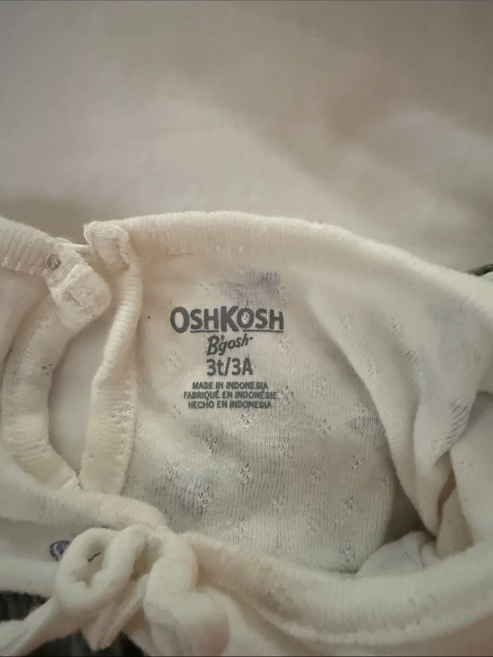 OshKosh B'gosh Olive Green Kids Cotton Overalls